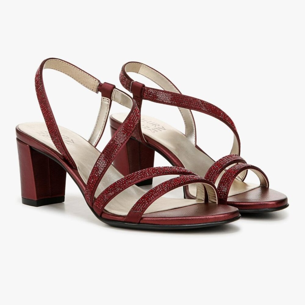 BNIB - 8.5w (wide) - Naturalizer - Vanessa Dress Sandal - Cranberry
